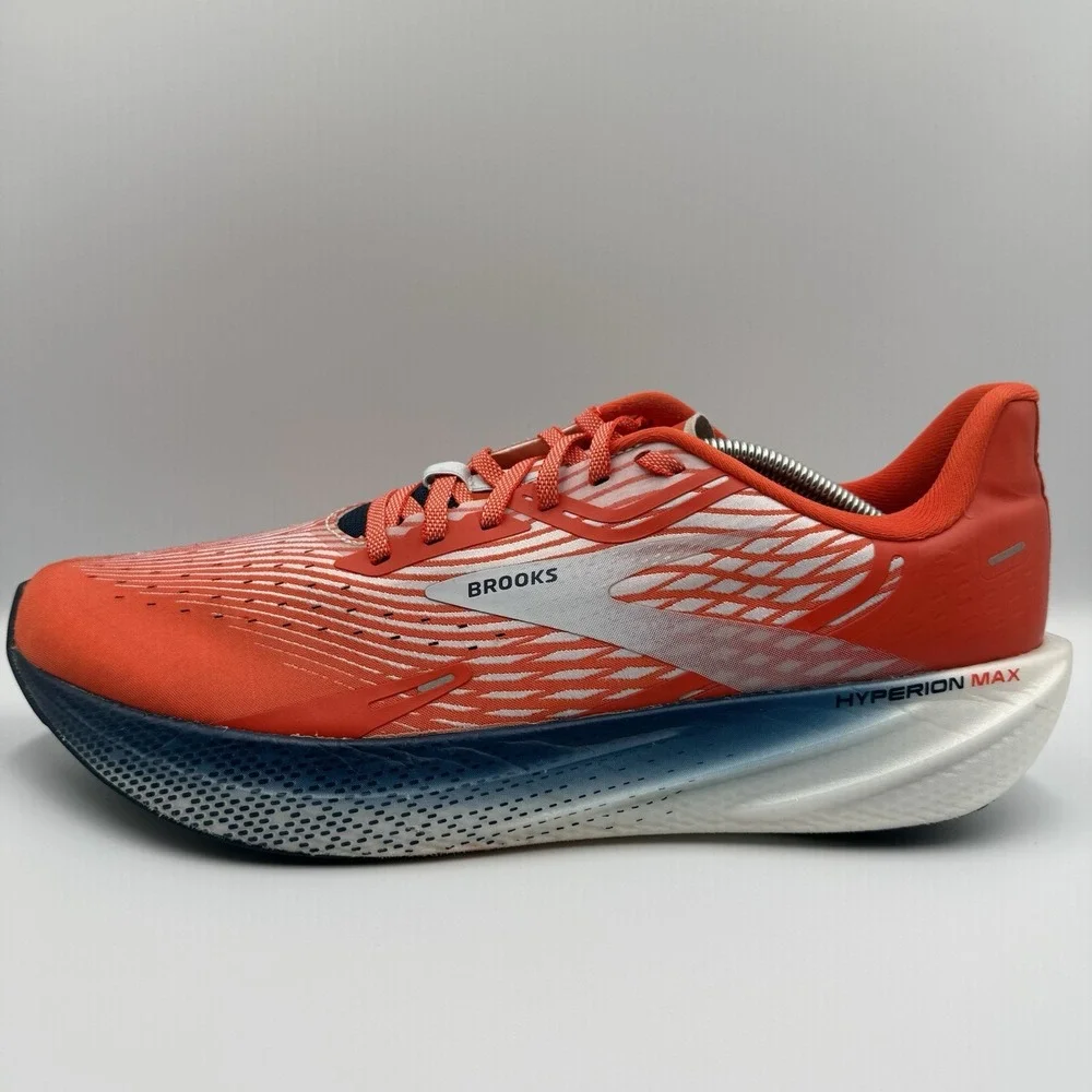 Brooks Hyperion Max Men's‎ Size 13 Orange White Blue Running Shoes Sneakers